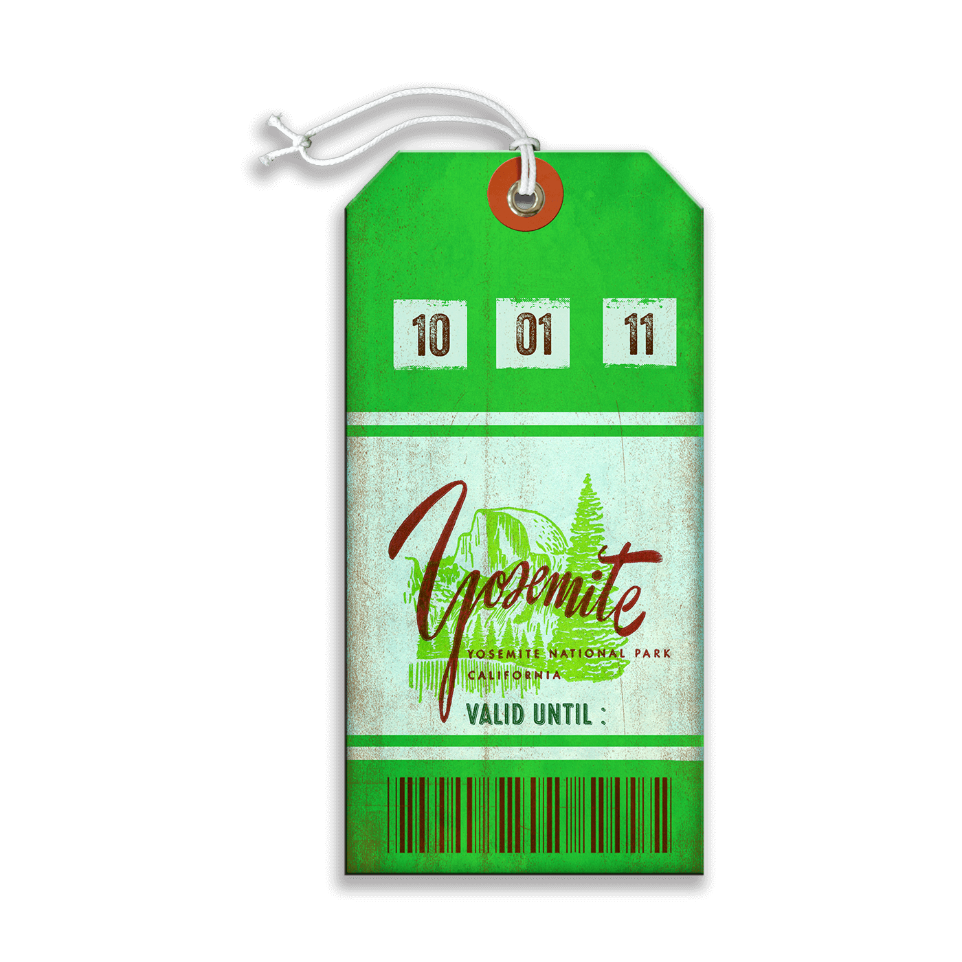 Yosemite National Park Pass - Luggage Tag