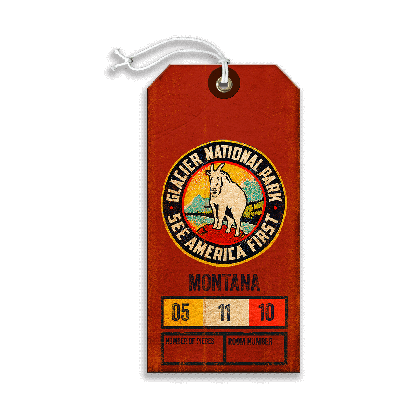 Glacier National Park: See America First - Luggage Tag