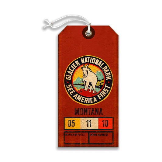 Glacier National Park: See America First - Luggage Tag