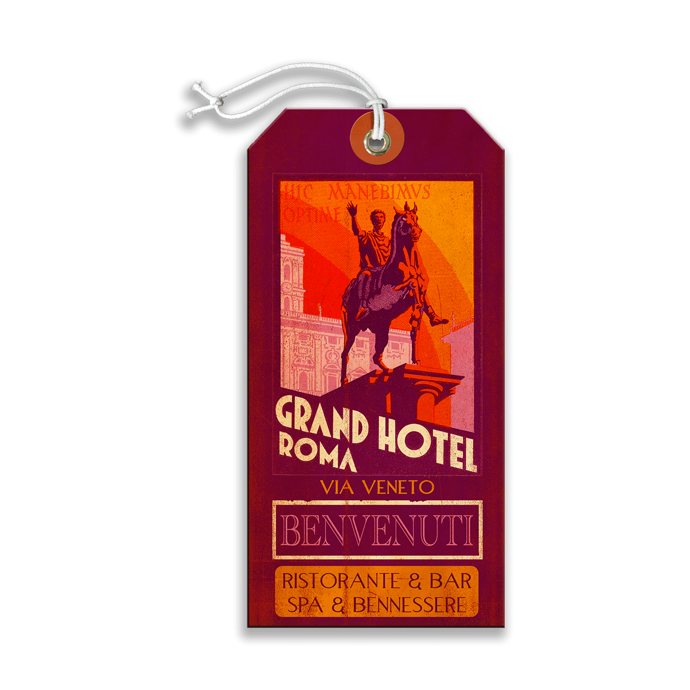 Grand Hotel Roma - Luggage Tag