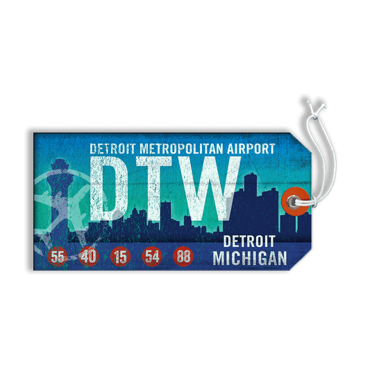 Detroit Metropolitan Airport - Luggage Tag