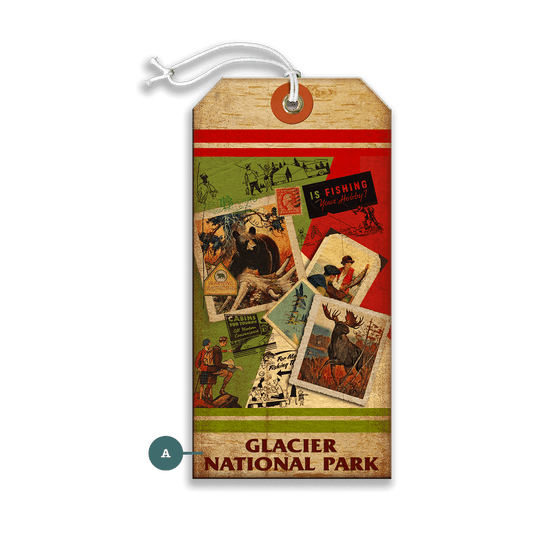 Glacier National Park: Is Fishing Your Hobby? - Luggage Tag