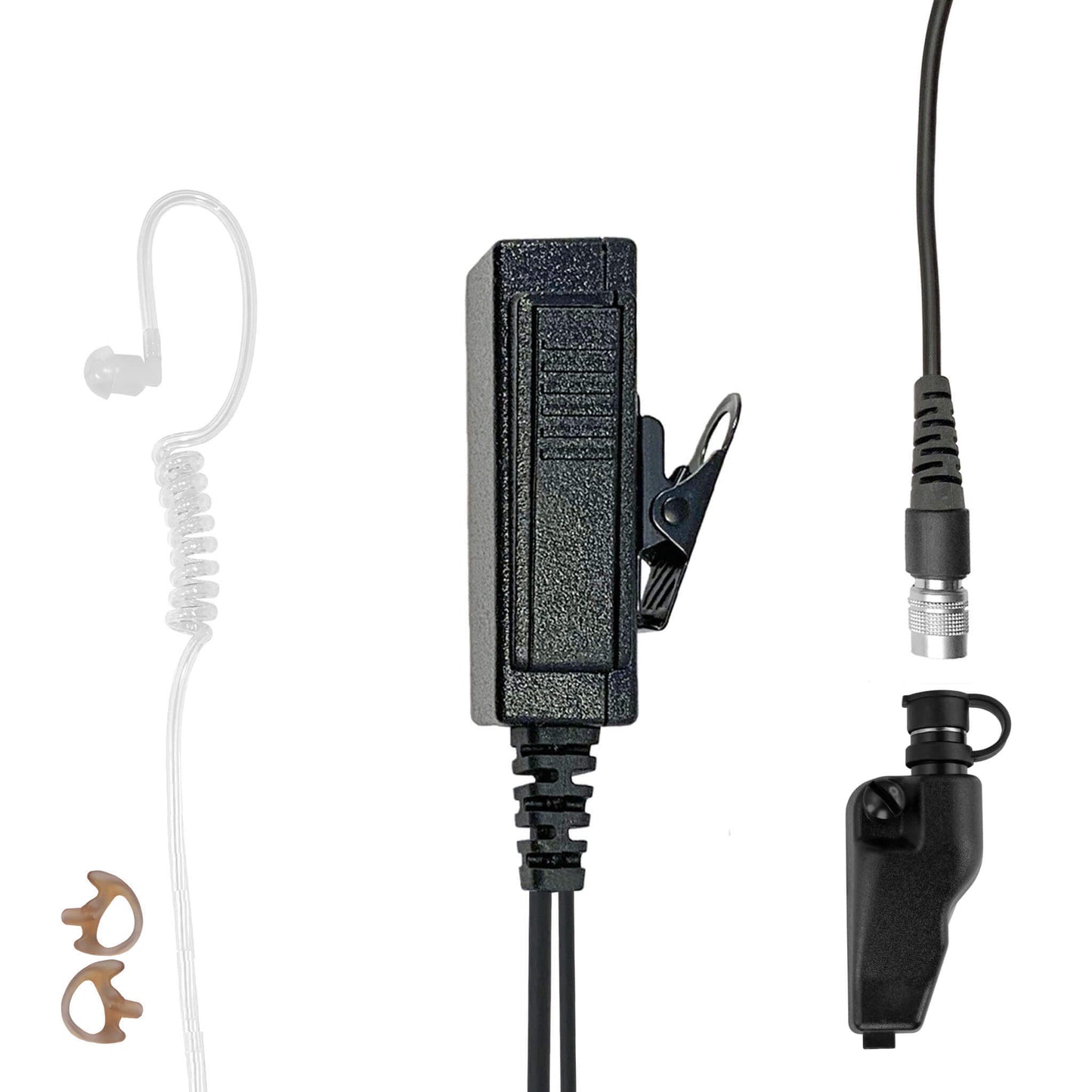 Mic & Earpiece Radio Kit - Quick Disconnect (Hirose) Kenwood Multi-Pin TK & NX Series