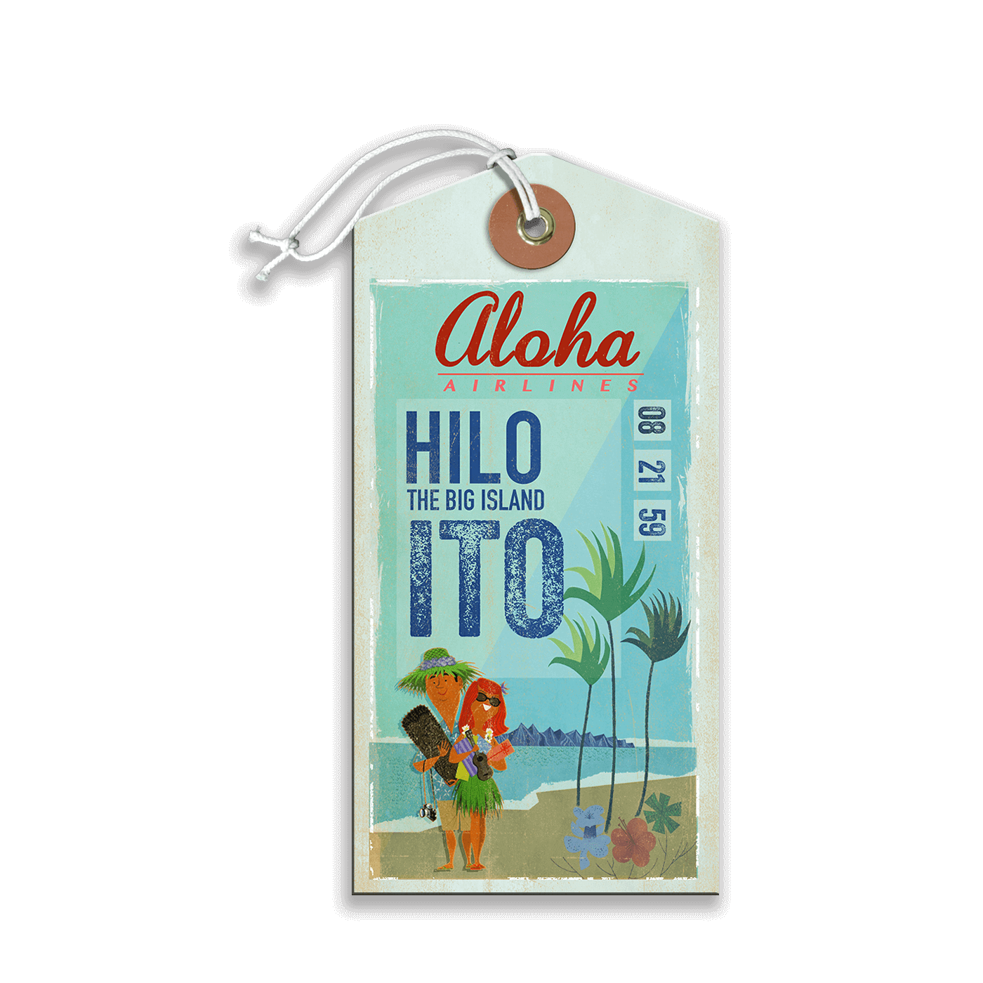Aloha Airlines Luggage Tag