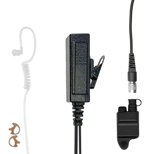 Mic & Earpiece Radio Kit - Quick Disconnect (Hirose) Harris &  M/A-Com 700P/Pi, 710P, P5100 / P7100 / P7200 Series & More
