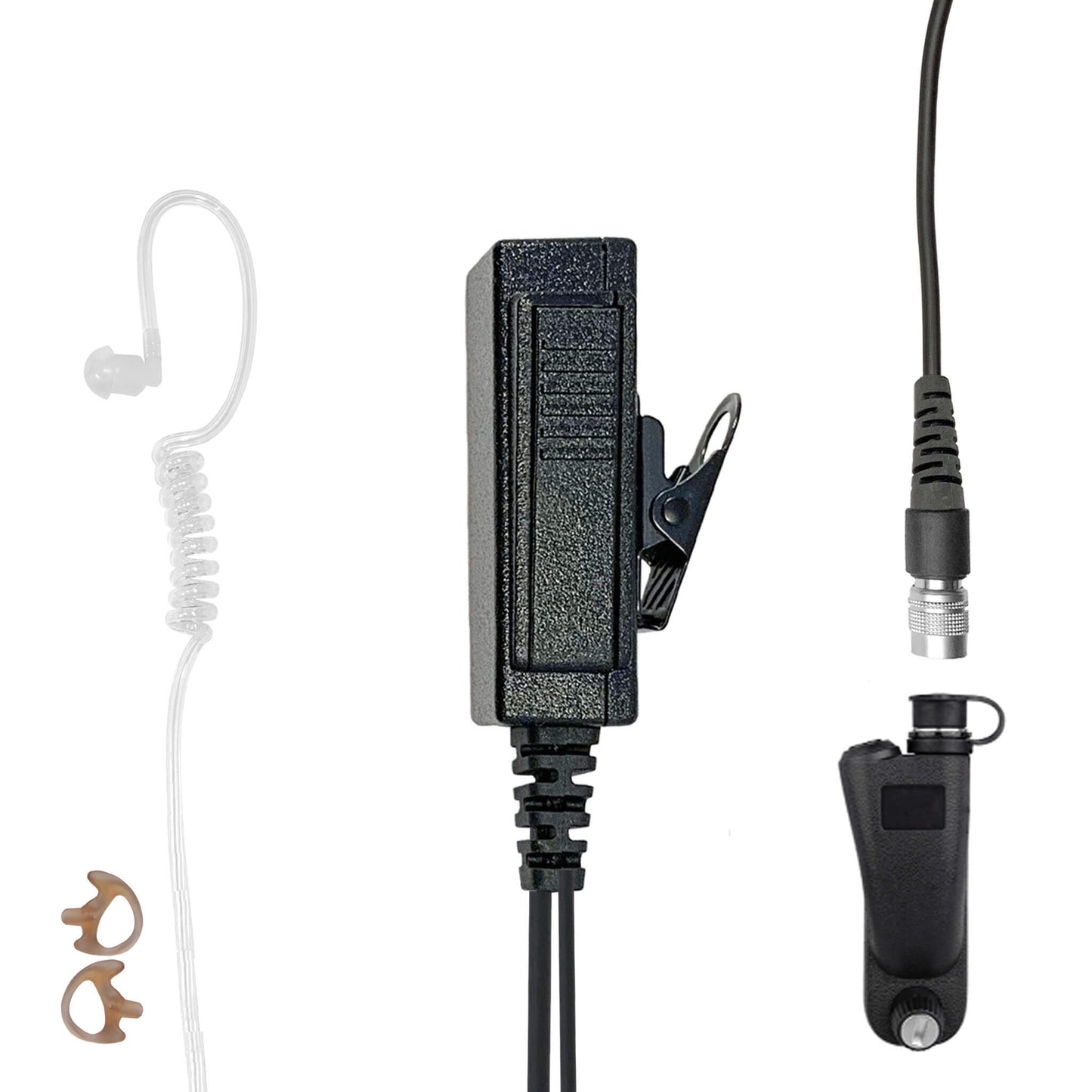 Mic & Earpiece Radio Kit - Quick Disconnect (Hirose) Maxon/Tecnet, RCA - PRODIGI Digital & More