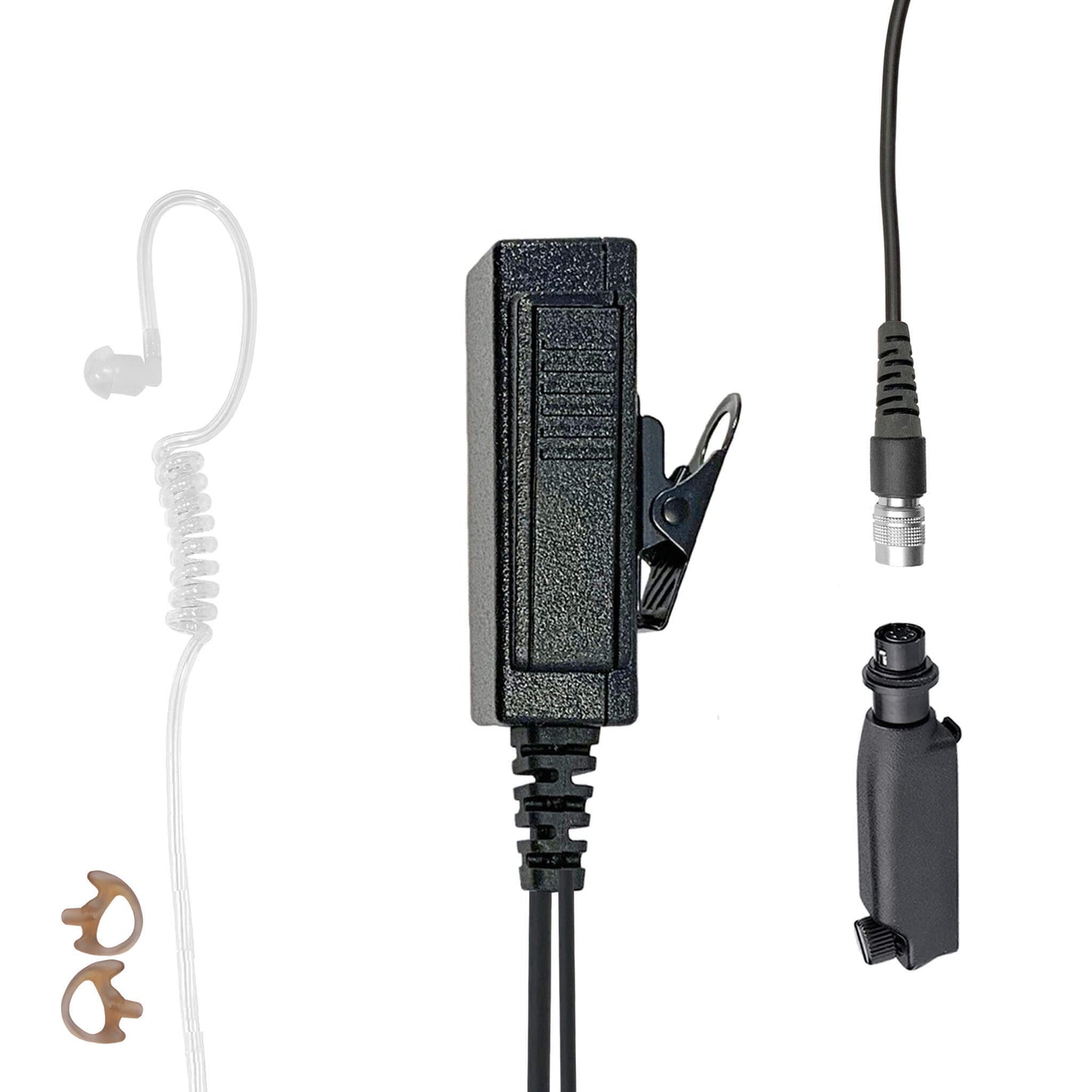 Mic & Earpiece Radio Kit - Quick Disconnect (Hirose) Sepura Tetra STP8000, STP9000, SBP/SCP/SEP8000, SC20, SC21 & more