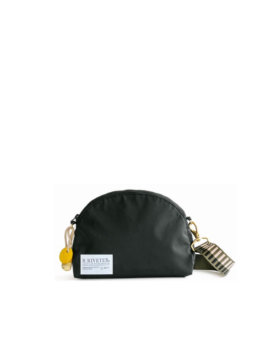 Hopper | Black Nylon (Geo Webbed Strap)