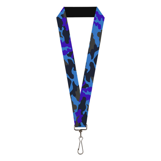 Lanyard - 1.0" - Camo Blue