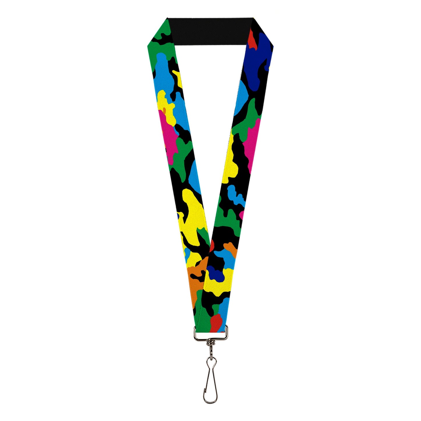 Lanyard - 1.0" - Camo Multi Neon