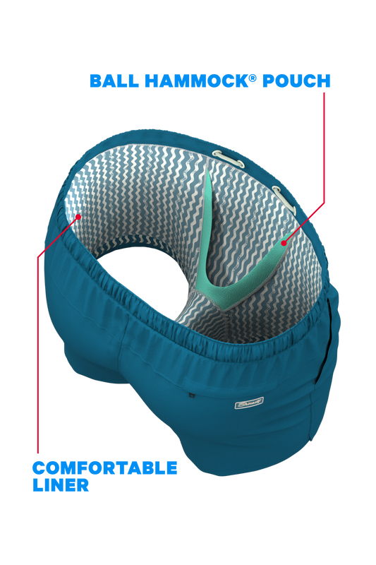 The Lake House | Retro Aztec Ball Hammock® Pouch 8" Swim Trunks