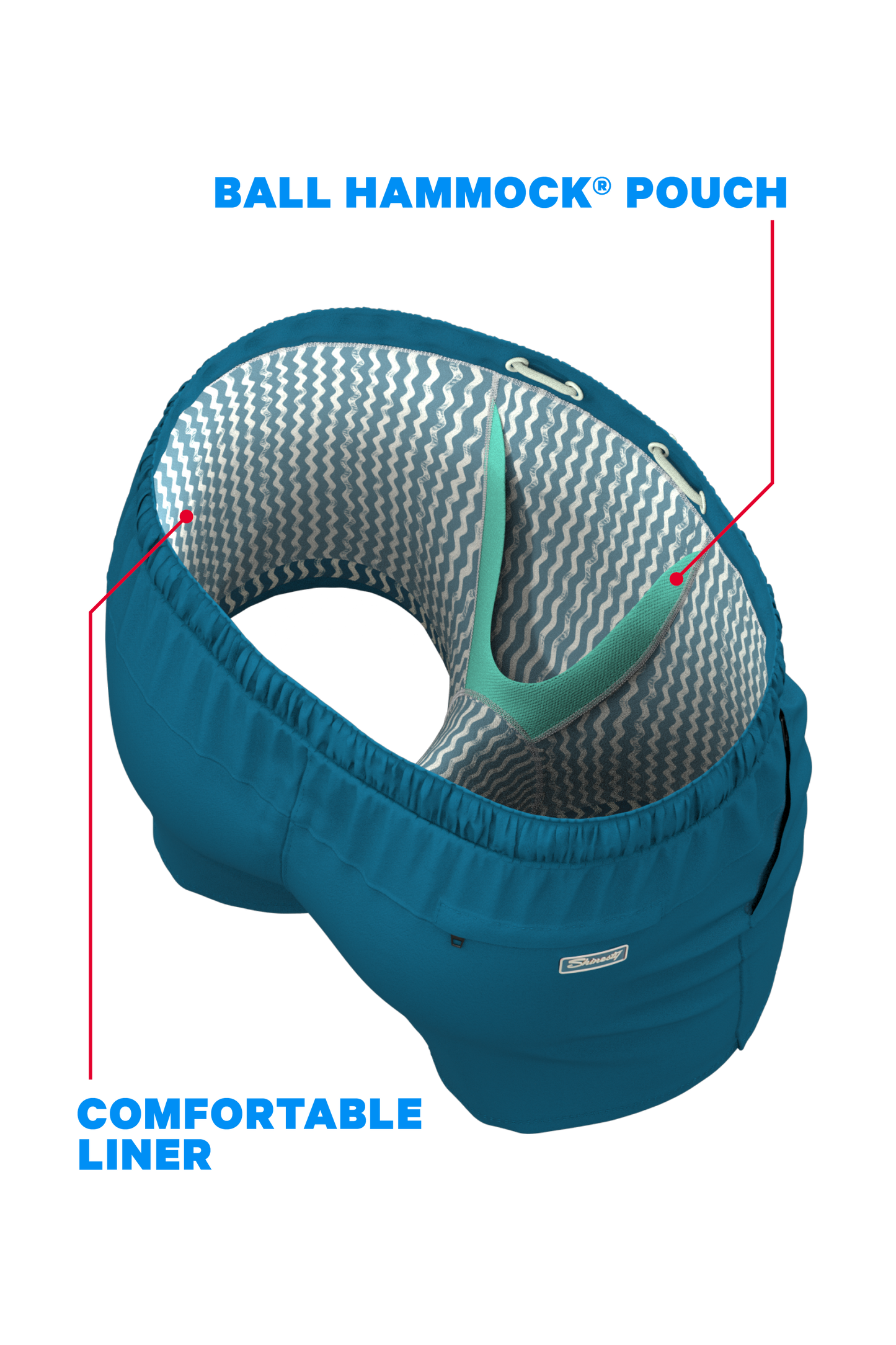 The Lake House | Retro Aztec Ball Hammock® Pouch 5" Swim Trunks