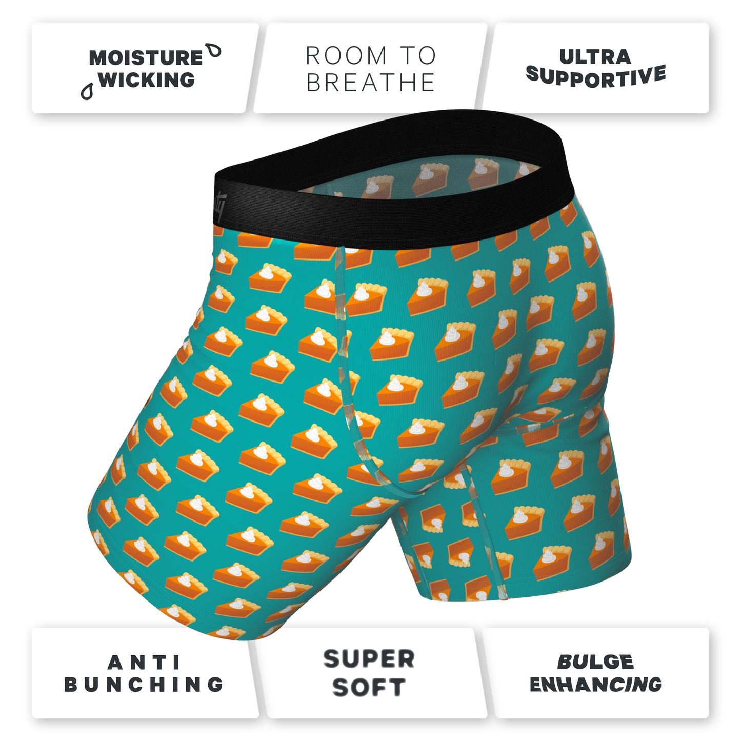 The Last Course | Pumpkin Pie Long Leg Ball Hammock® Pouch Underwear With Fly