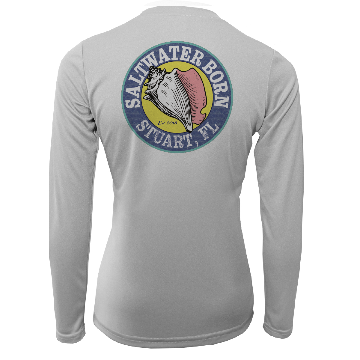 Linear Logo Stuart Florida Girl Long Sleeve UPF 50+ Dry-Fit Shirt