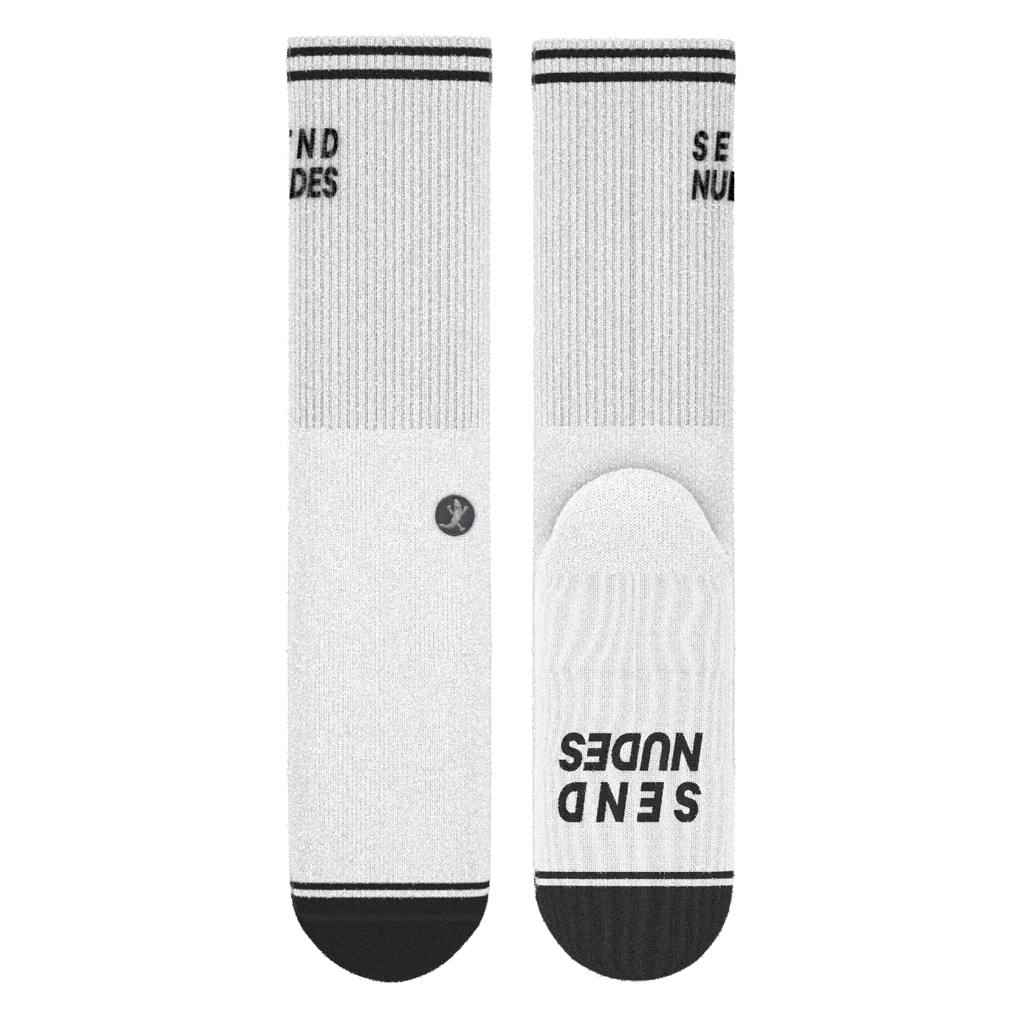 The Late Night Text | Send Nudes Heel Hammock™ Crew Socks