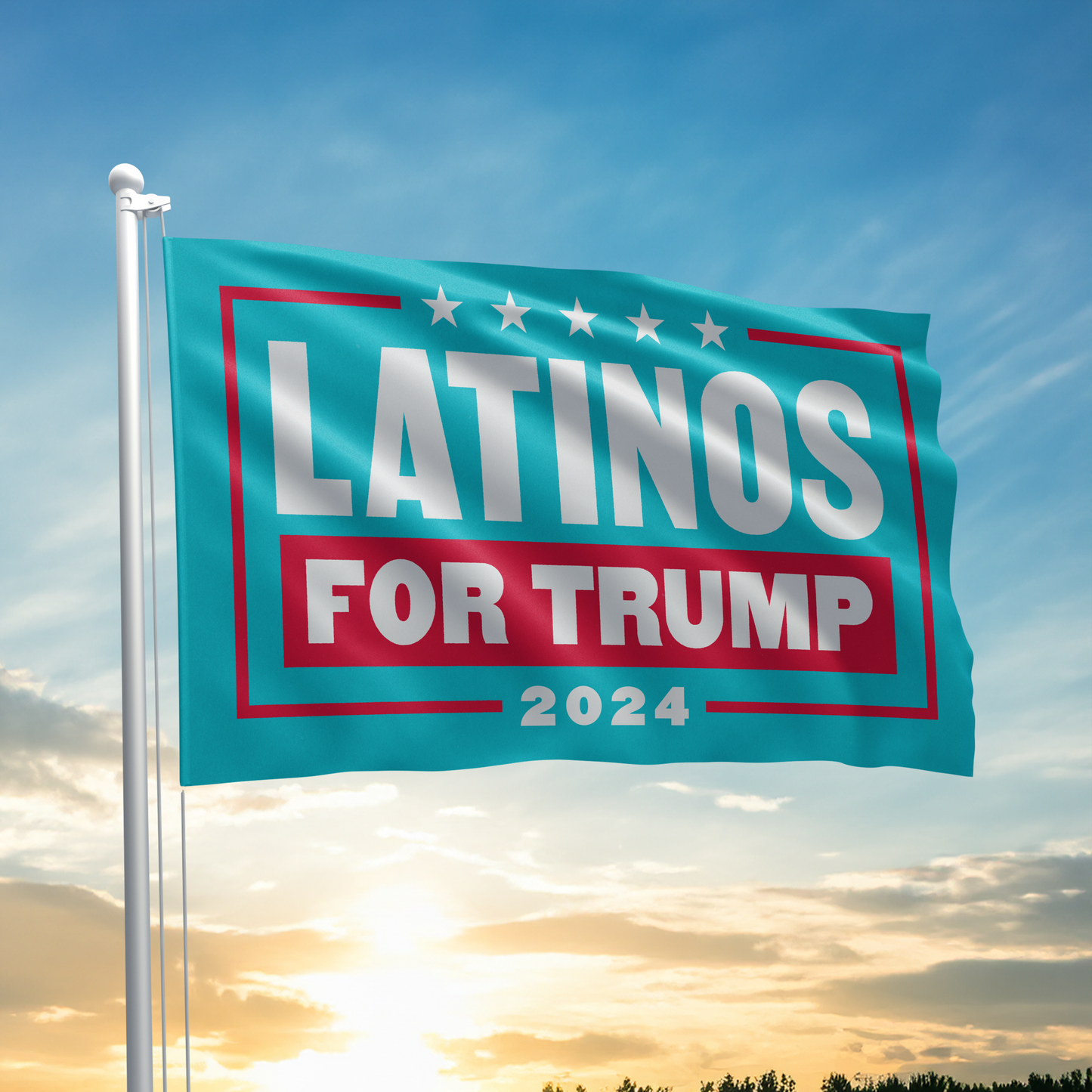 Latinos For Trump - Flag