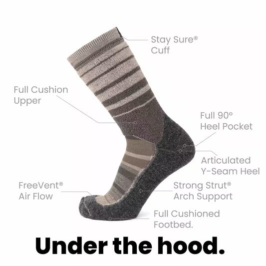 Latte - Hike Crew Heavyweight Merino Wool Sock
