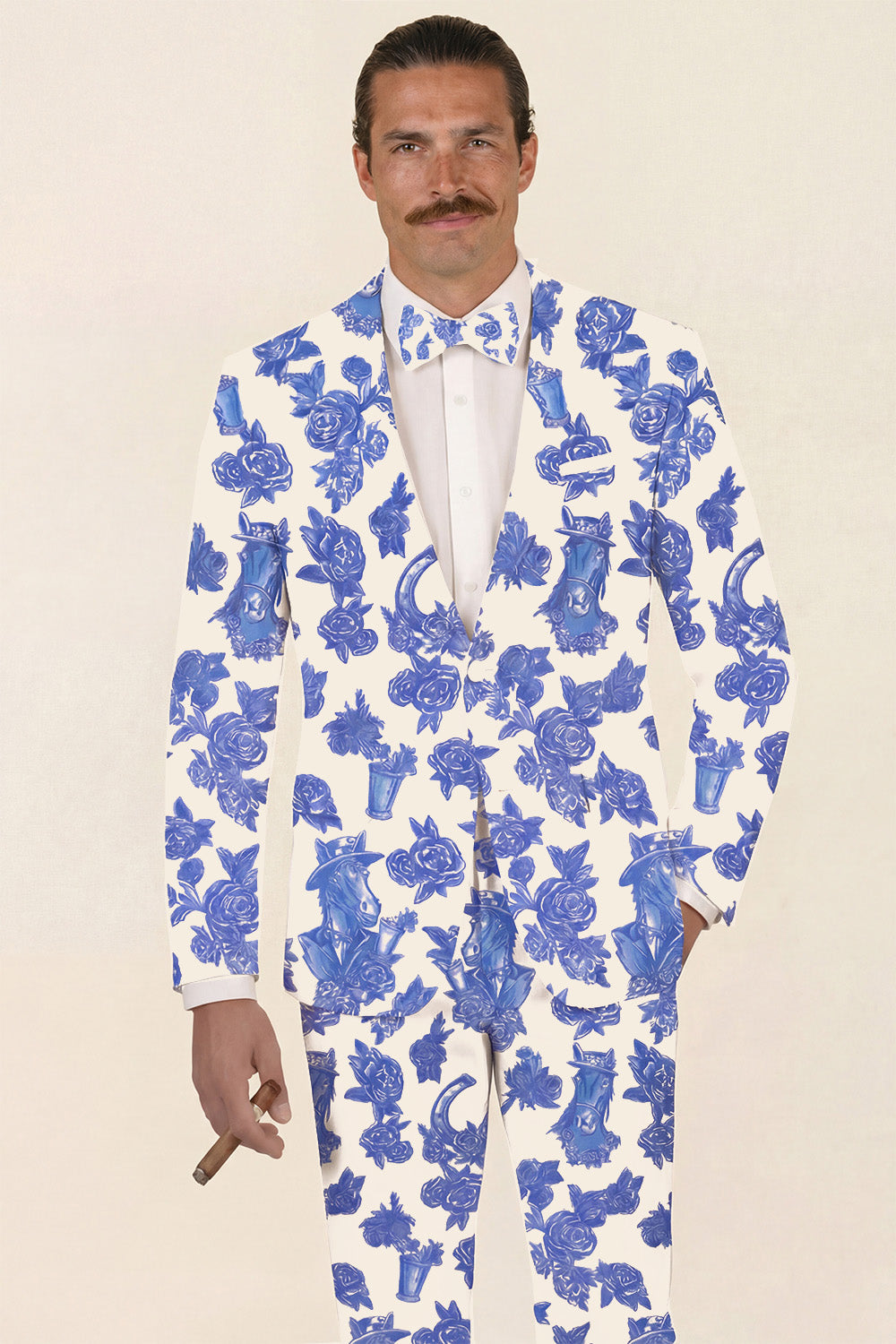 The Thoroughbred | Blue Spring Toile Suit