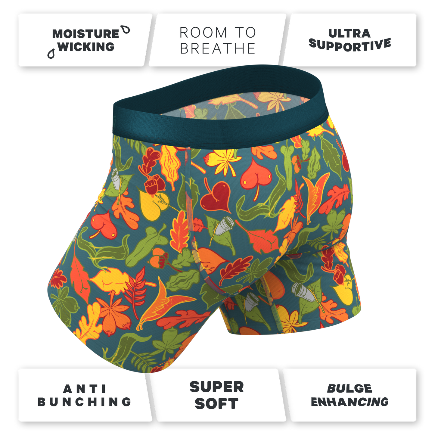 The Leaf Peeps | Naughty Leaves Ball Hammock® Pouch Underwear