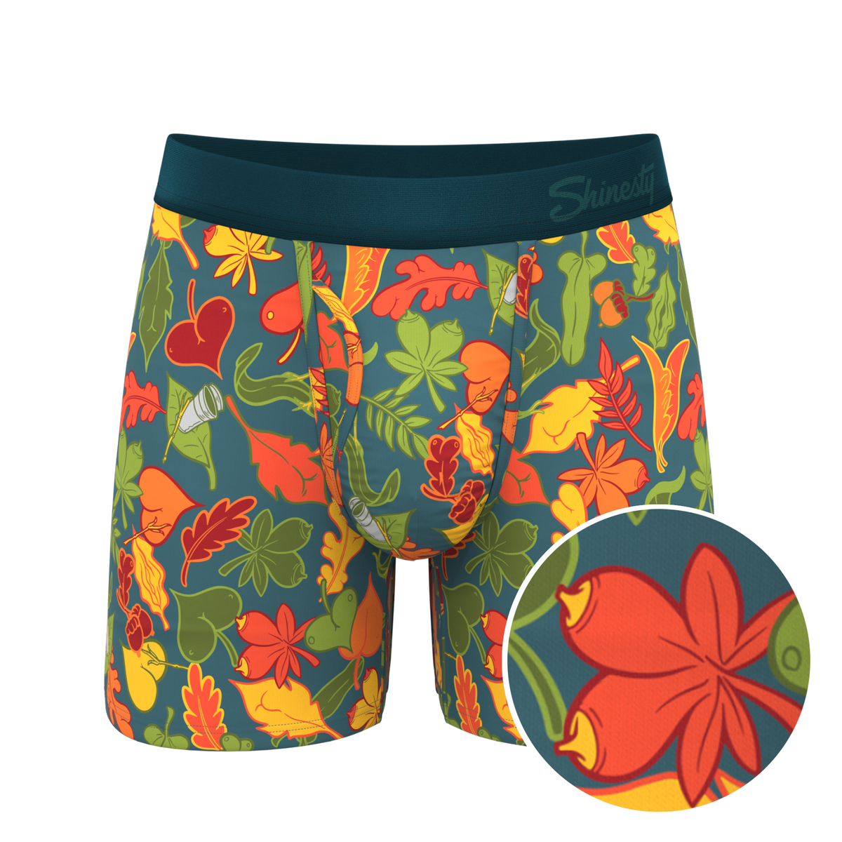 The Leaf Peeps | Naughty Leaves Ball Hammock® Pouch Underwear With Fly