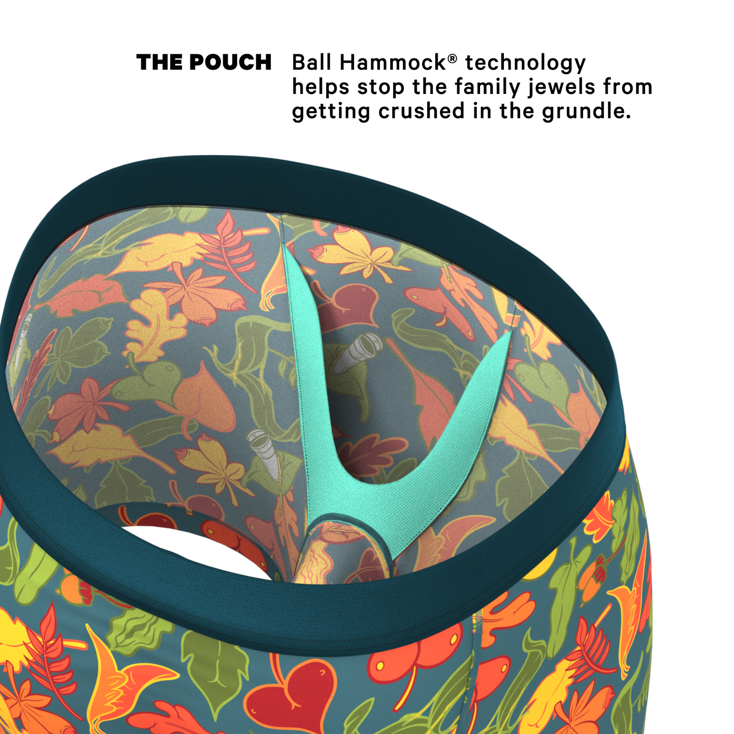 The Leaf Peeps | Naughty Leaves Ball Hammock® Pouch Underwear