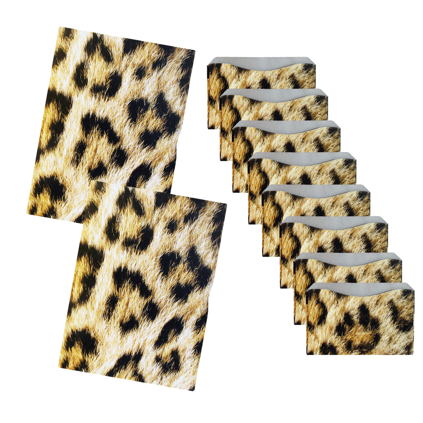 RFID Blocking Package of Credit Card Sleeves/Passport Sleeves