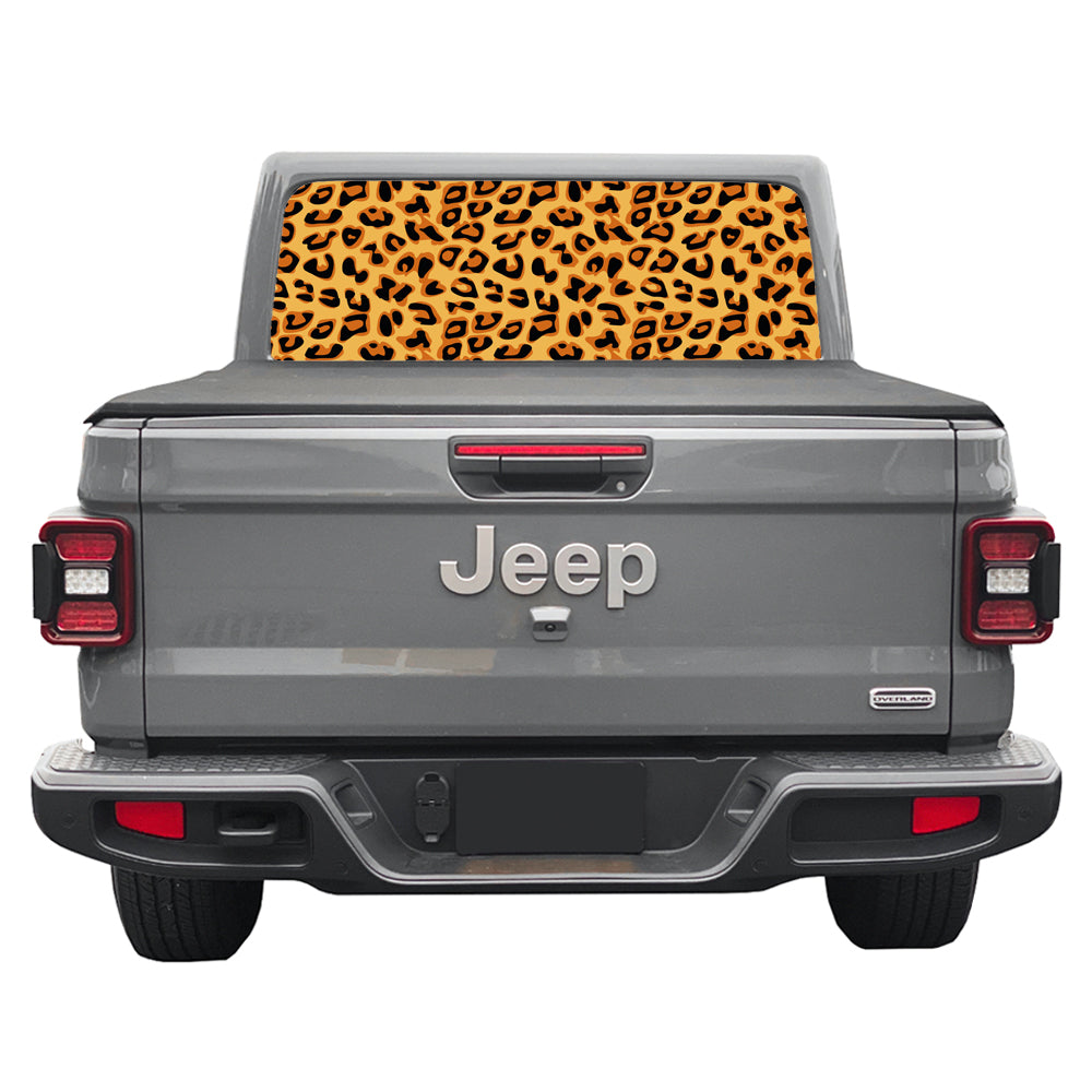 Leopard Print Rear Window Decal