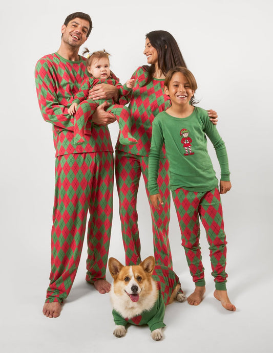 Argyle Matching Family Pajama Set