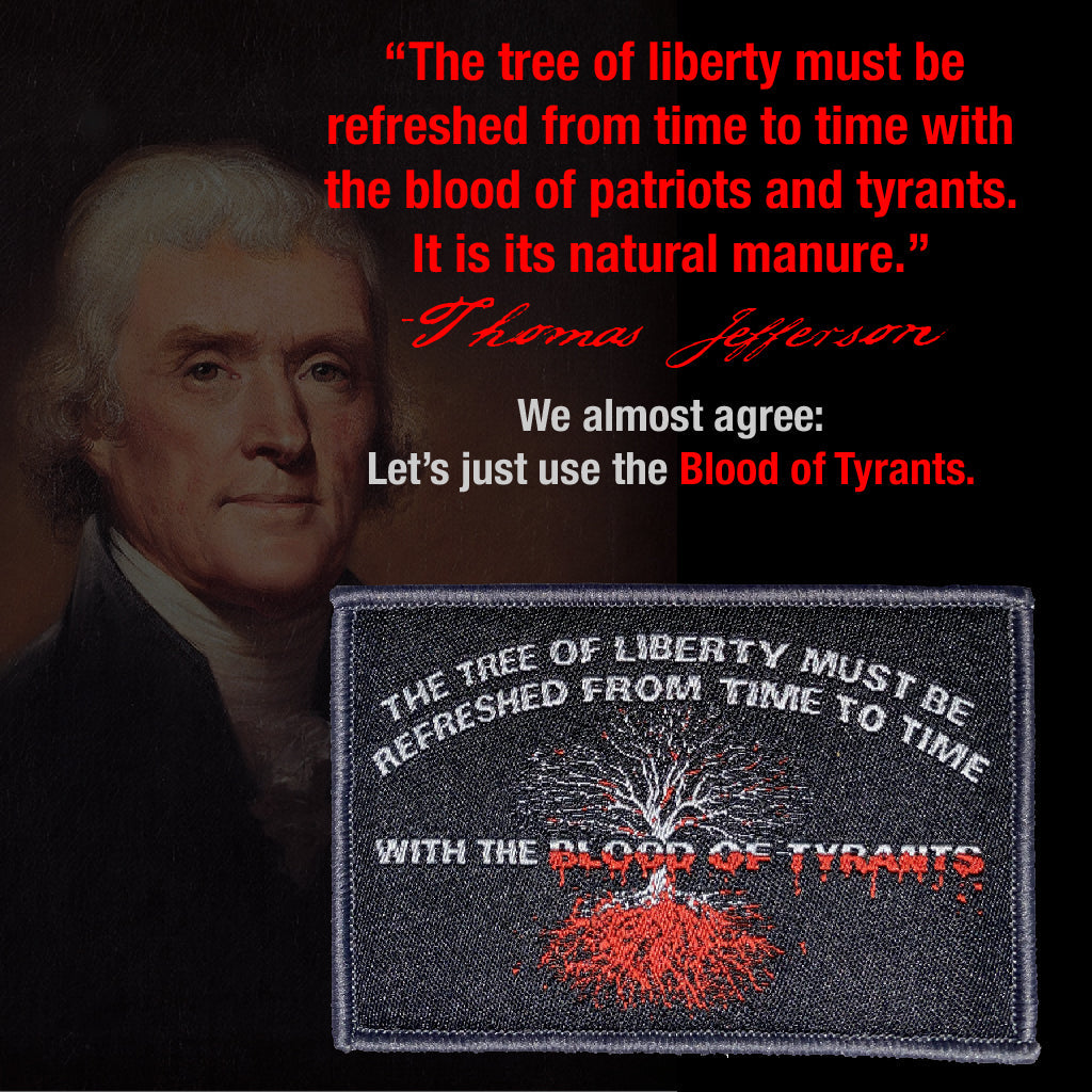 Blood Of Tyrants - Liberty Tree Tactical Patch - 2" x 3"