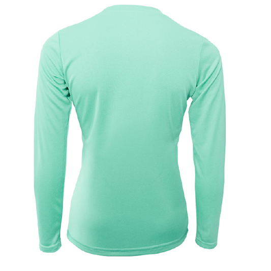 Siesta Key, FL Circle Logo Girl's Long Sleeve UPF 50+ Dry-Fit Shirt