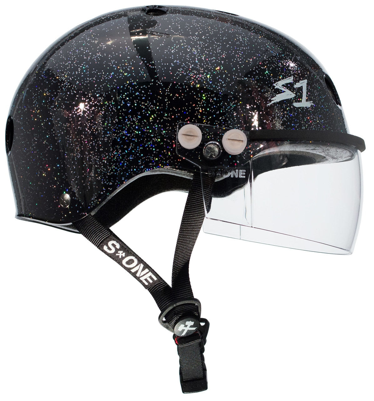 S1 Lifer Visor Gen 2 Helmet - Black Gloss Glitter