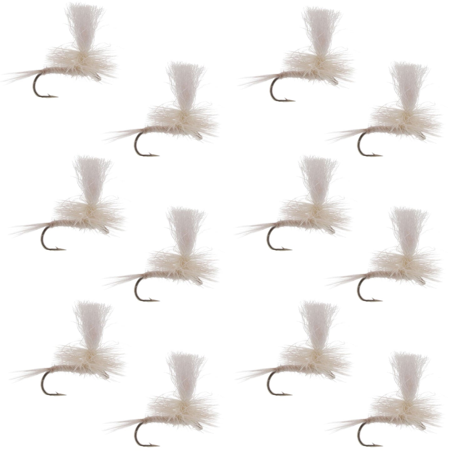 Parachute Light Cahill Classic Trout Dry Fly Fishing Fly - 1 Dozen Hook Size 16