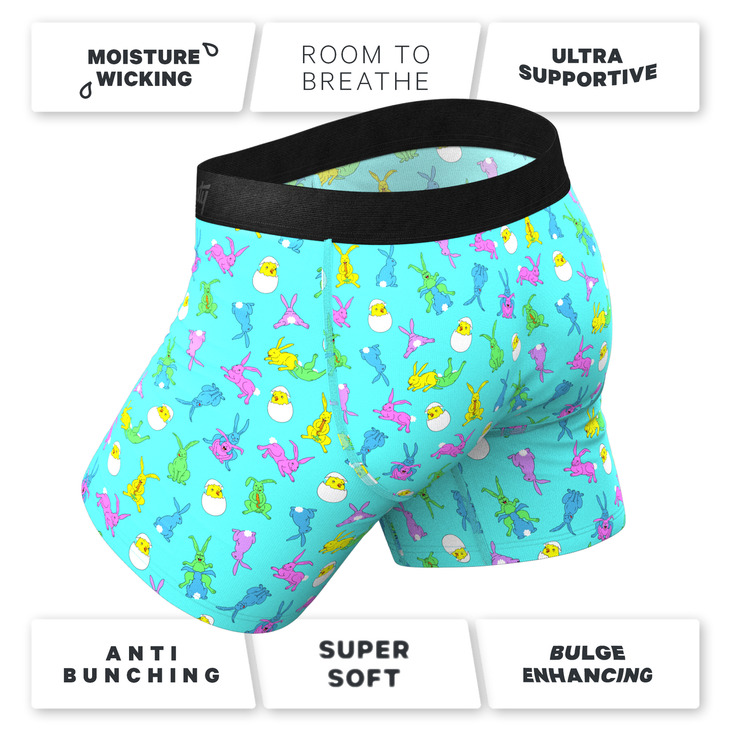 The Like Rabbits | Easter Animals Ball Hammock® Pouch Underwear