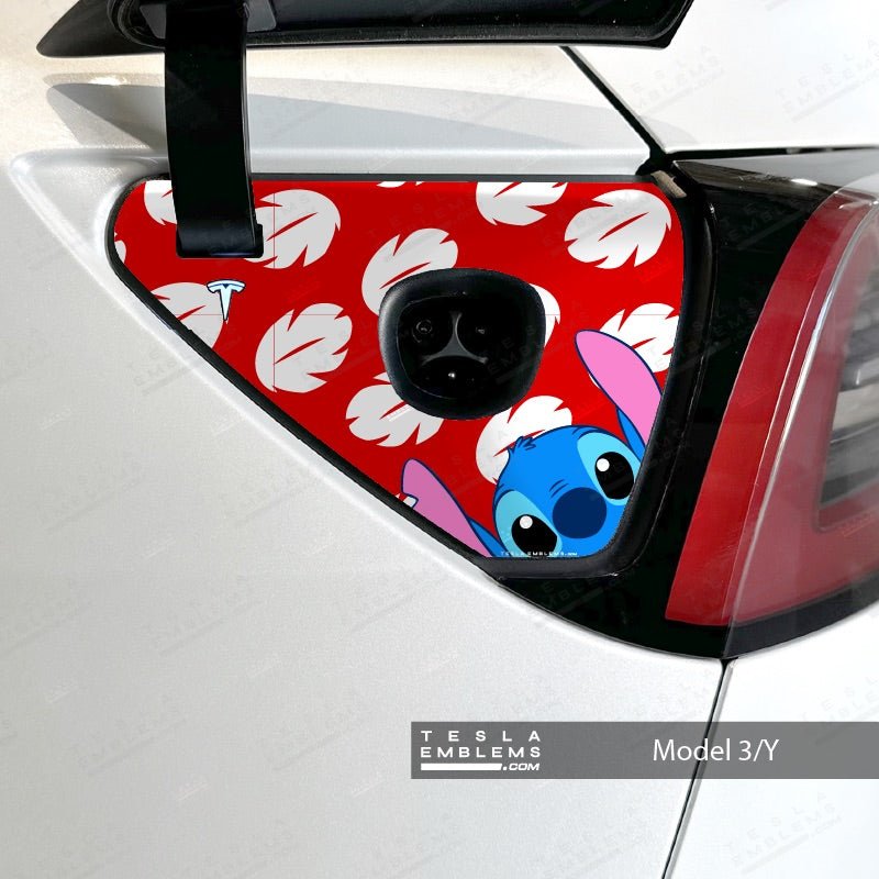Lilo & Stitch Tesla Charge Port Wrap | Model Y