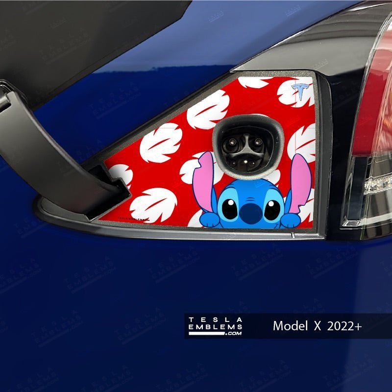 Lilo & Stitch Tesla Charge Port Wrap | Model X