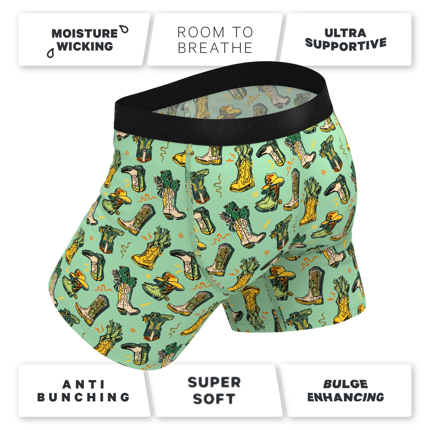 The Line Dance | Cowboy Boots Ball Hammock® Pouch Underwear