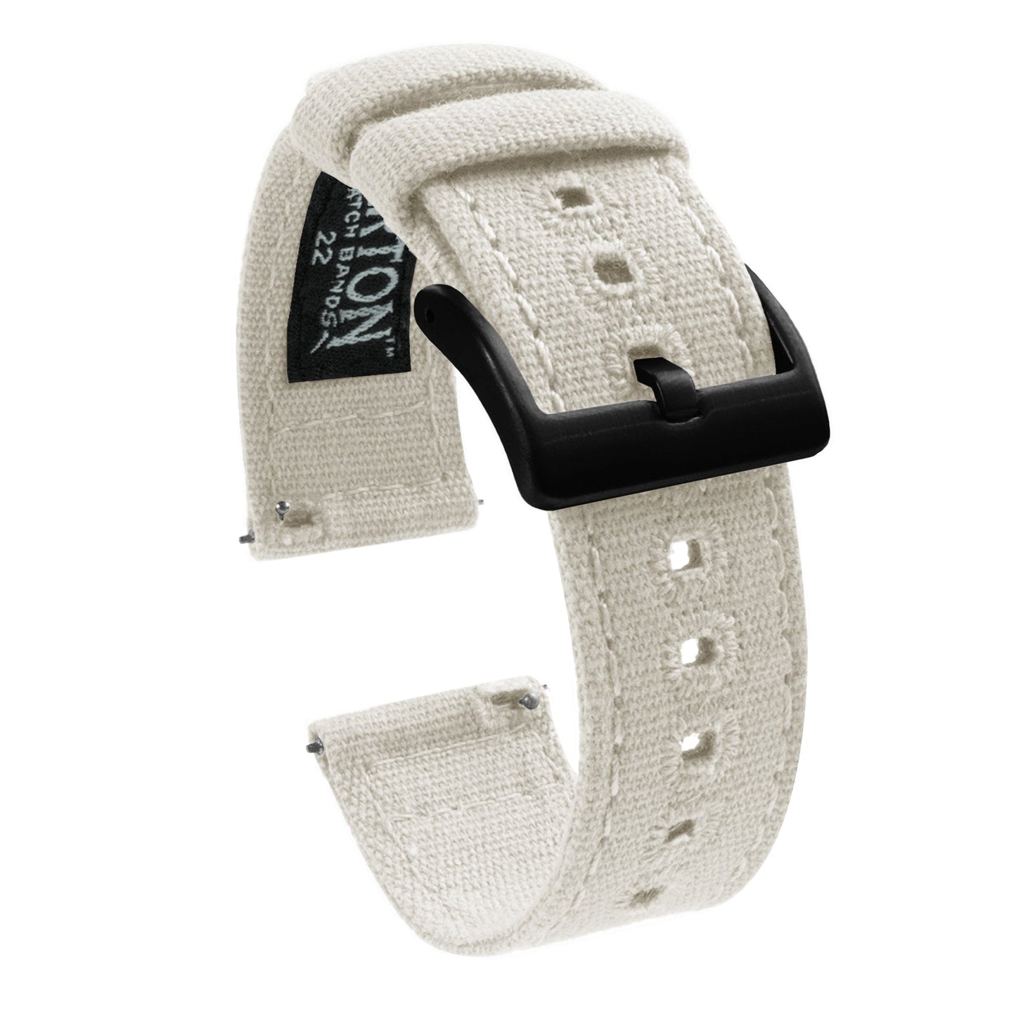 Linen White Premium Canvas Watch Band