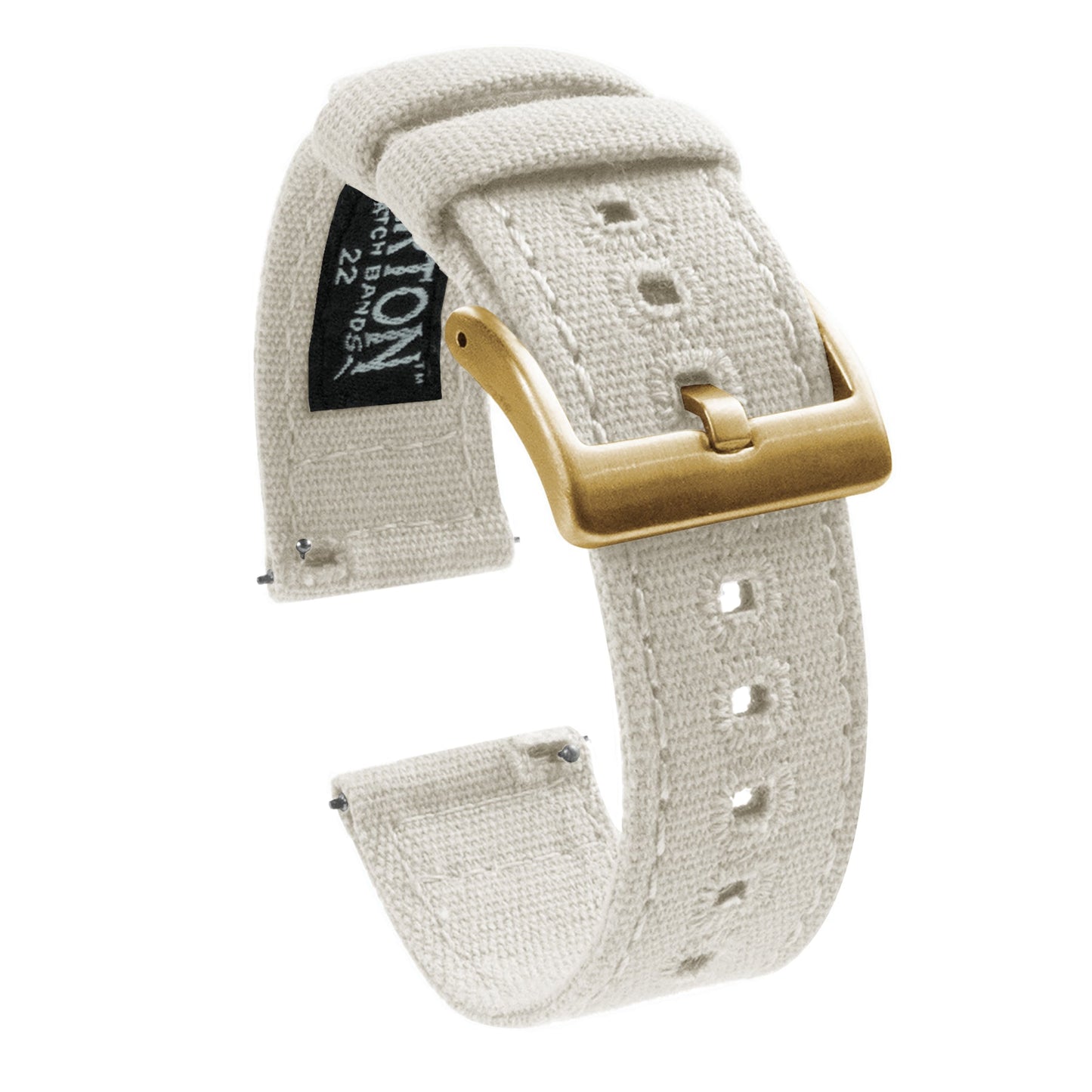 Linen White Premium Canvas Watch Band