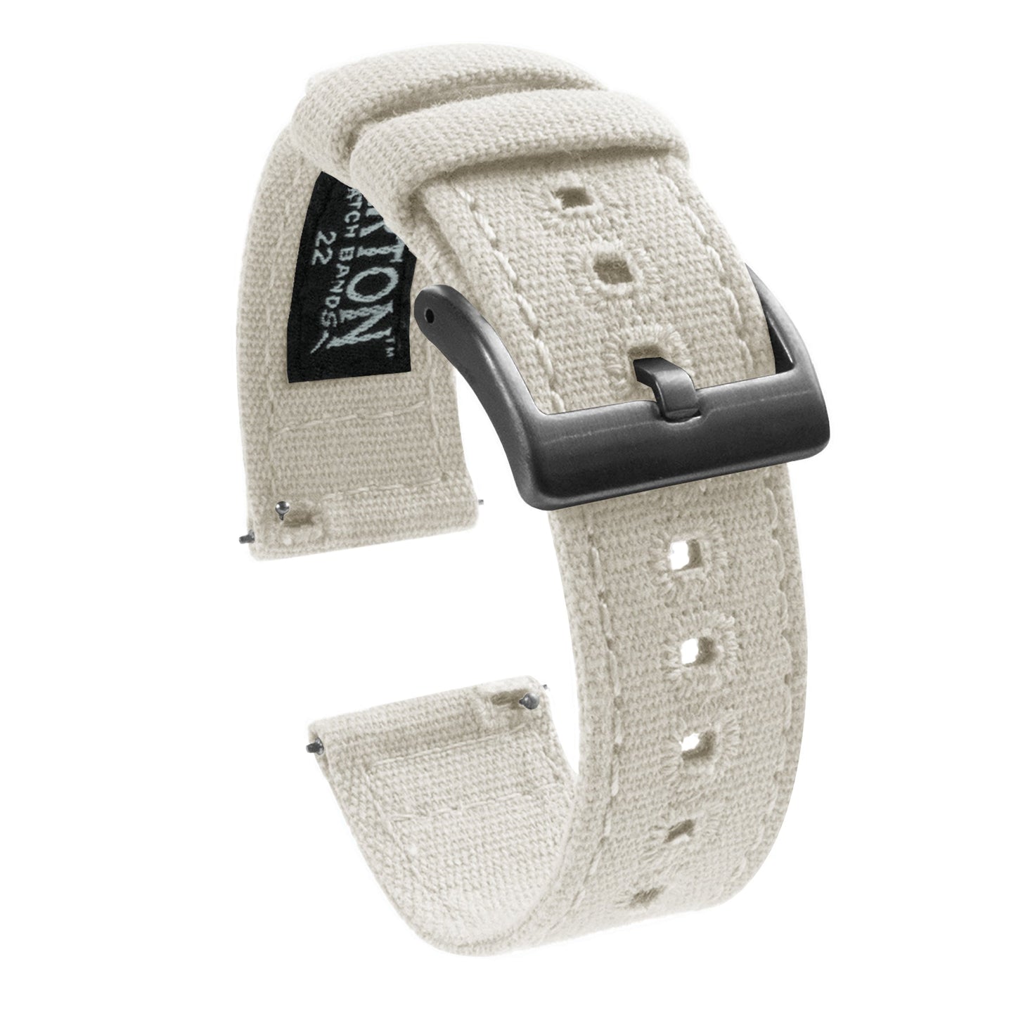 Linen White Premium Canvas Watch Band
