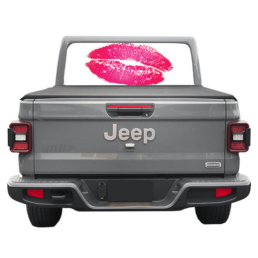 Lips Rear Window Decal