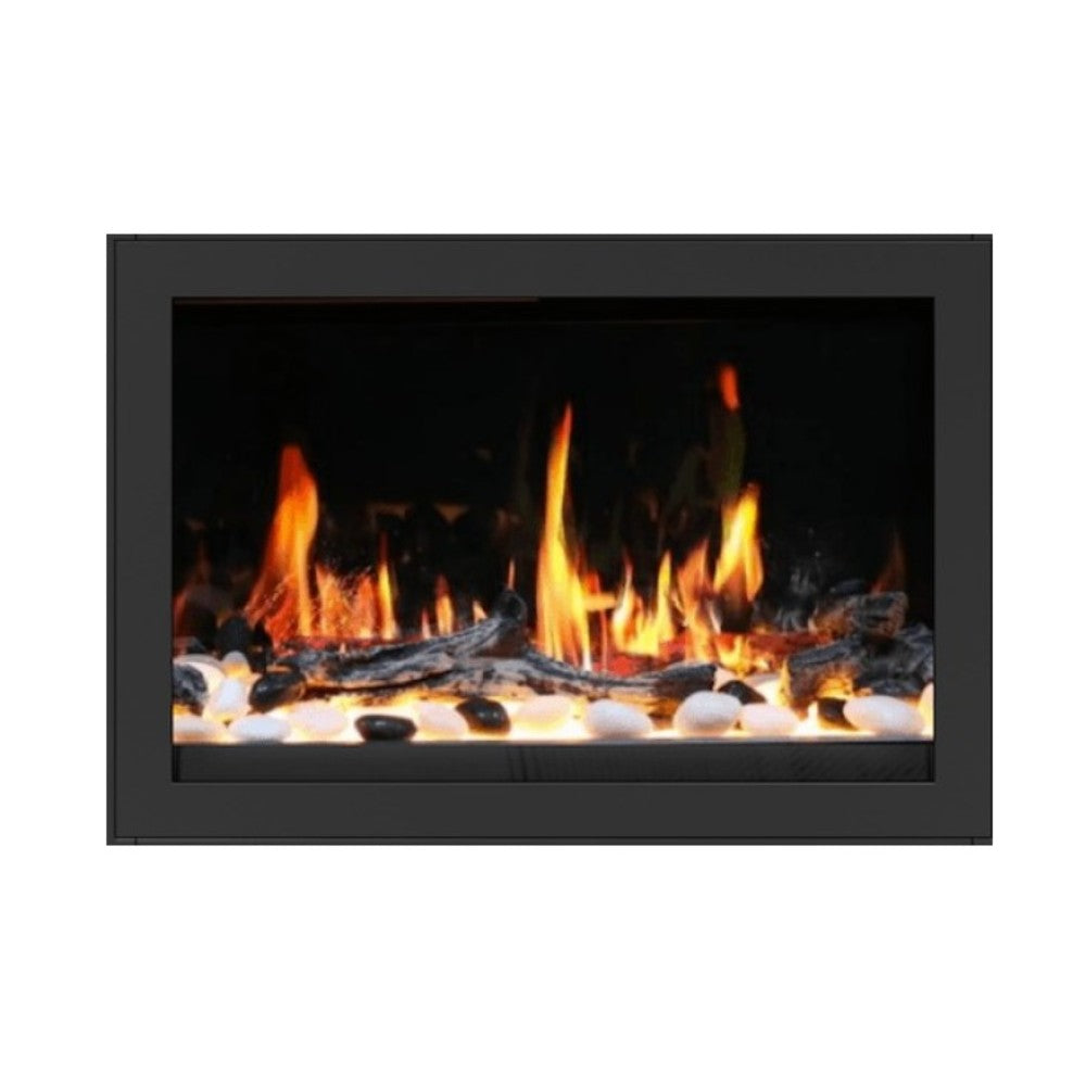 Litedeer Homes LiteStar Smart Built-In Electric Fireplace Insert with Real Flame Effect