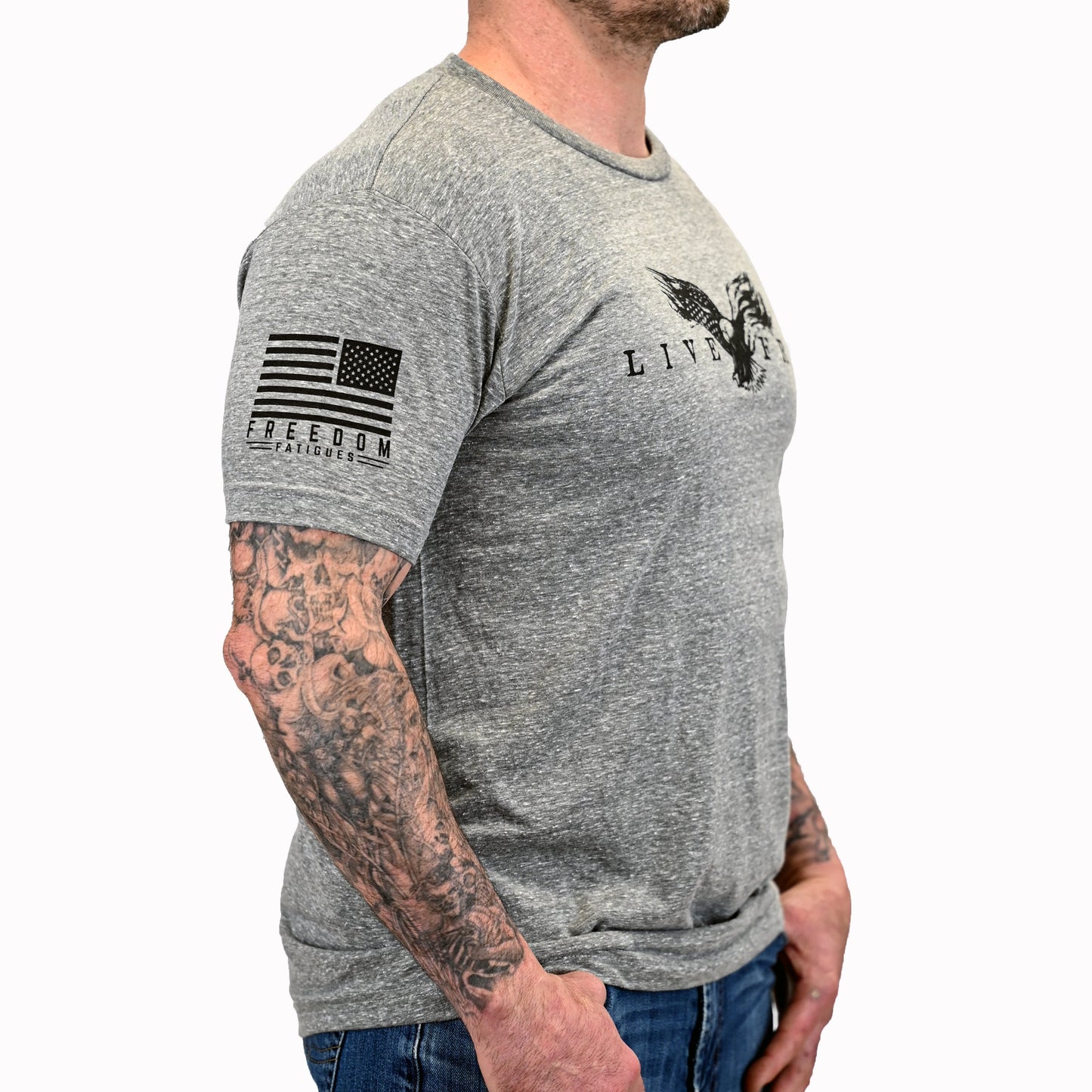 Men's Live Free Patriotic T-Shirt