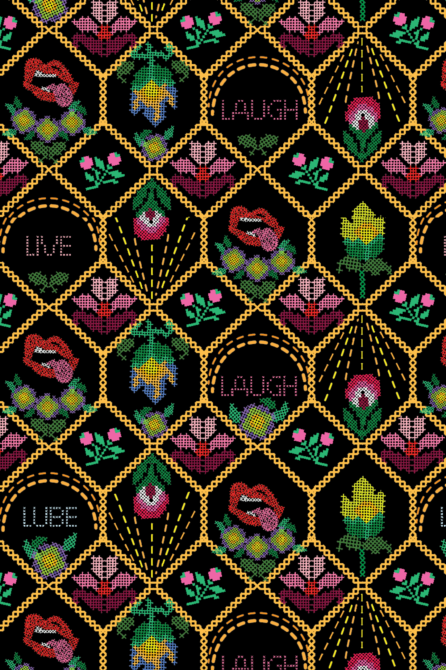 The Live Laugh Lube | Western Floral Pattern Boob Hammock™ Scoop Bralette