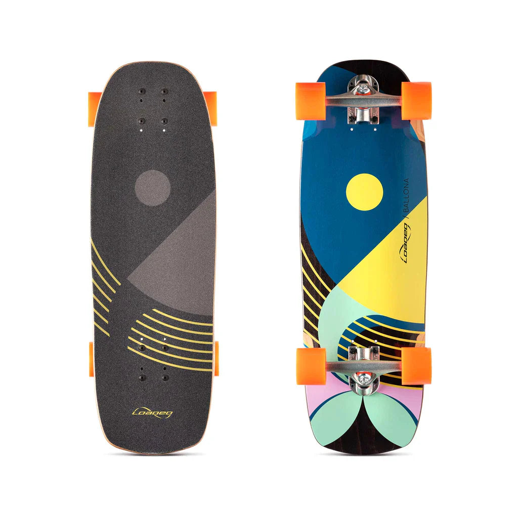 Loaded Ballona Willy Longboard Complete - Bright Blue/Yellow