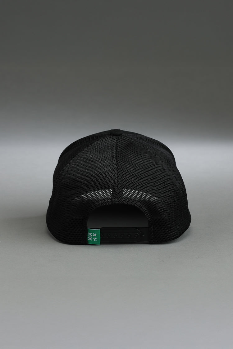 Logo Trucker Cap on Black