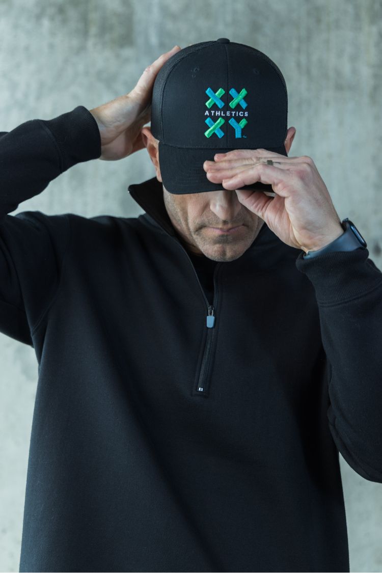 Logo Trucker Cap on Black