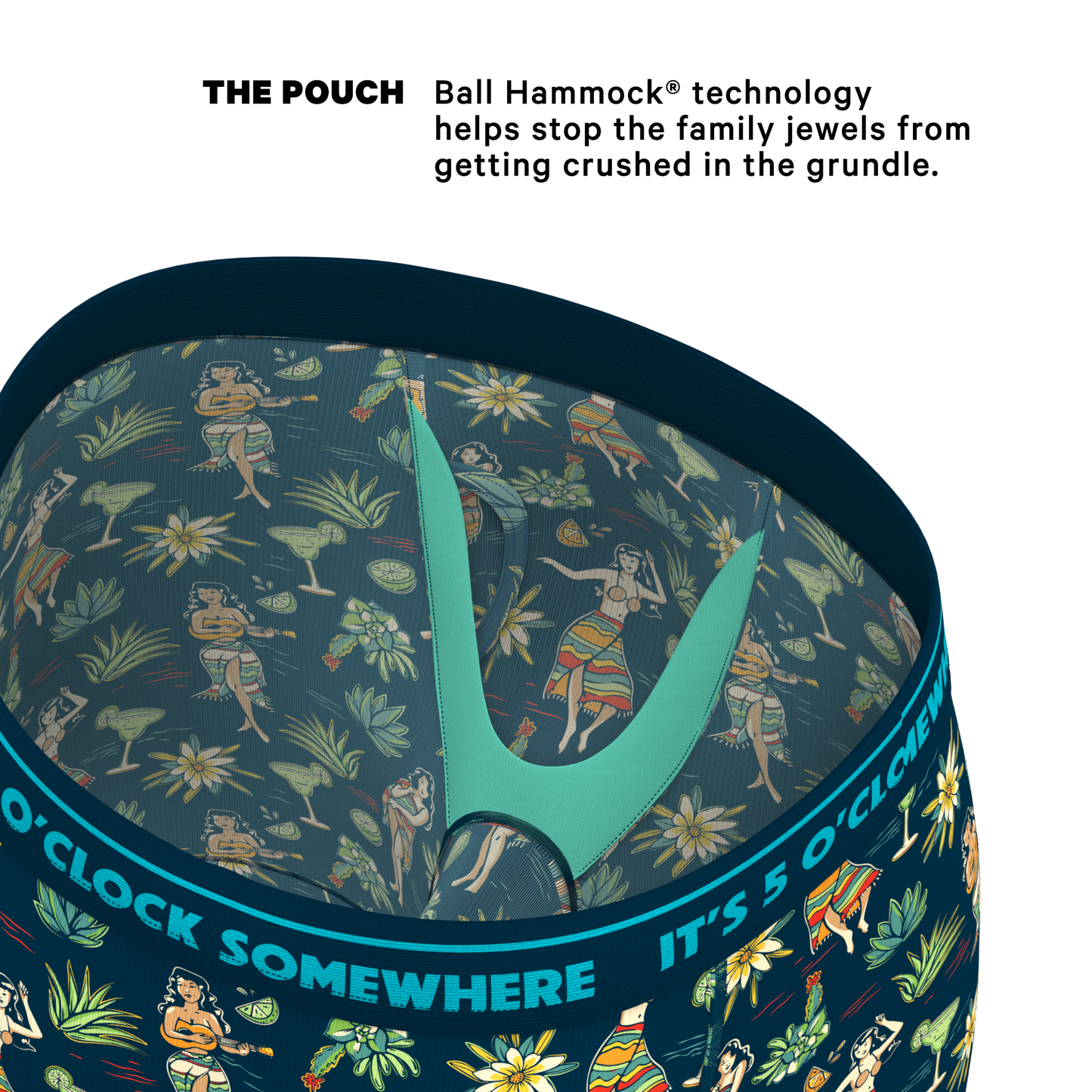 The Lost Shaker of Salt | Shinesty x Margaritaville® Long Leg Ball Hammock® Pouch Underwear With Fly