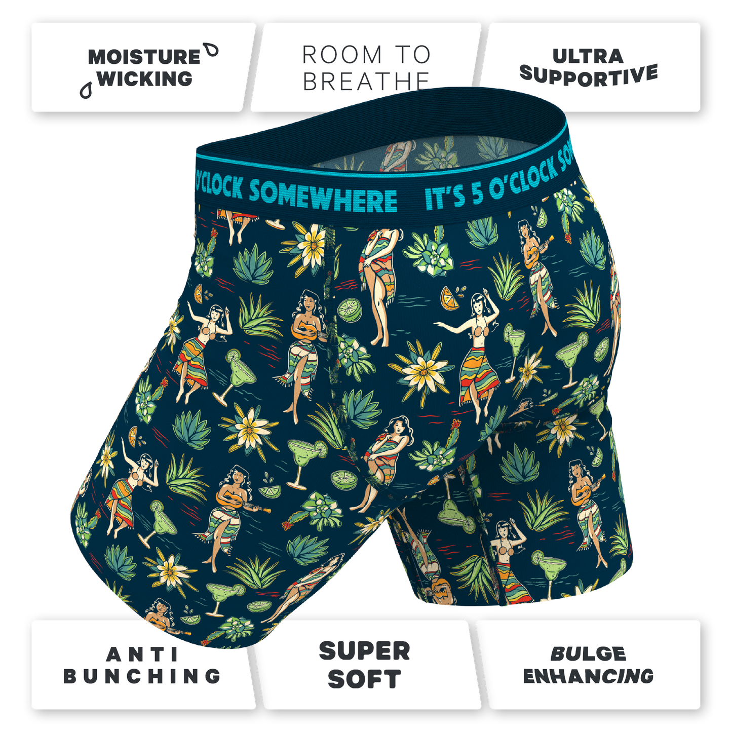 The Lost Shaker of Salt | Shinesty x Margaritaville® Long Leg Ball Hammock® Pouch Underwear With Fly