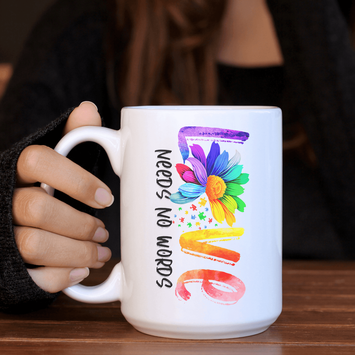 Love Needs No Words Coffee Mug