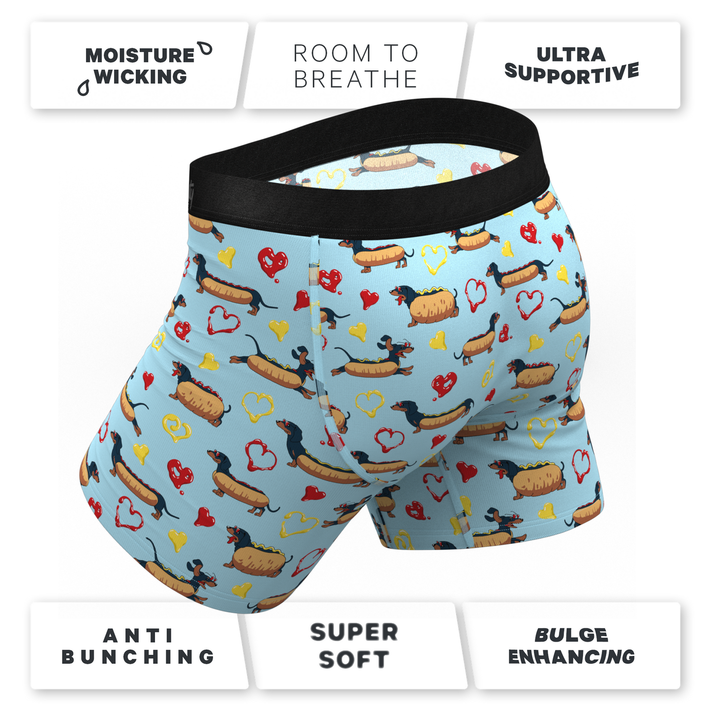 The Lovely Wiener | Wiener Dogs Ball Hammock® Pouch Underwear With Fly